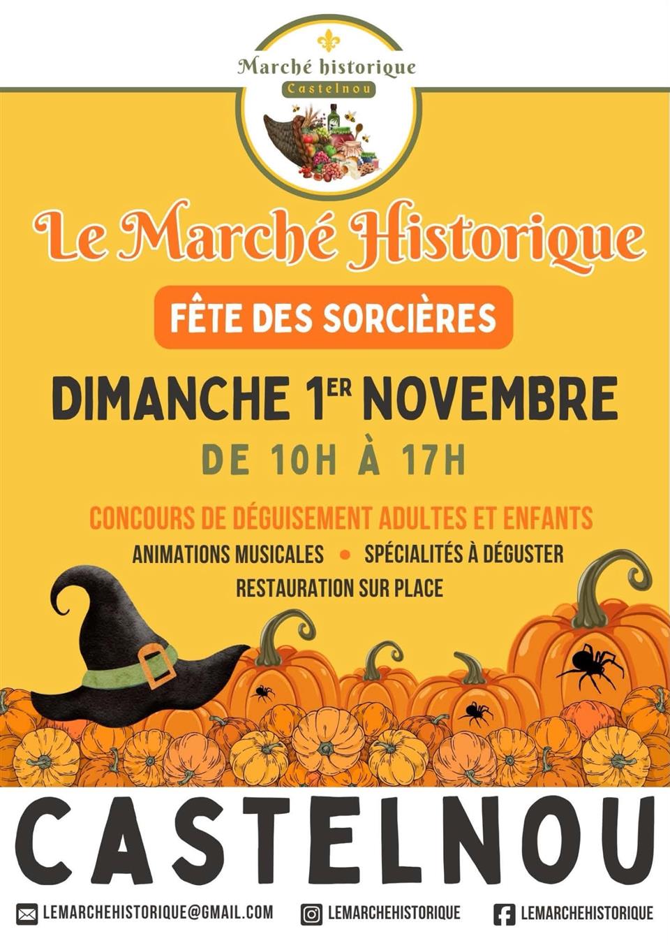 Marché historique de Castelnou - fête des sorcières