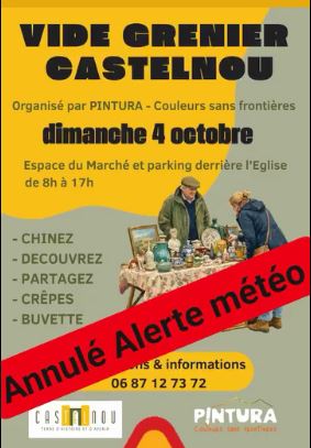 Vide grenier annulé