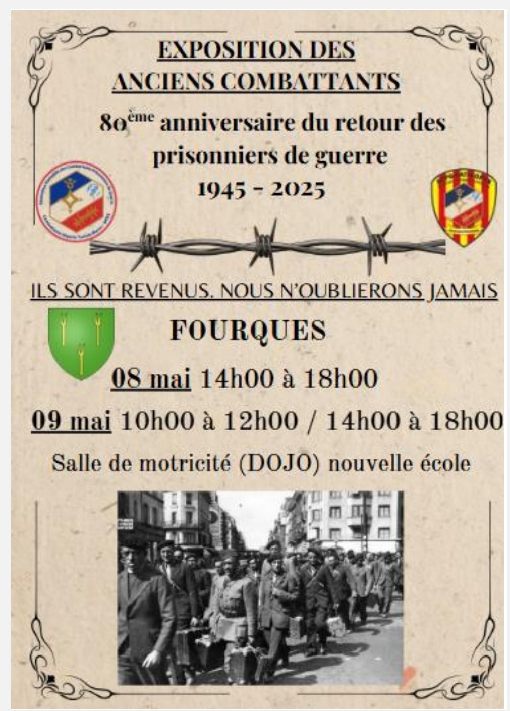 EXPOSITION DES ANCIENS COMBATTANTS