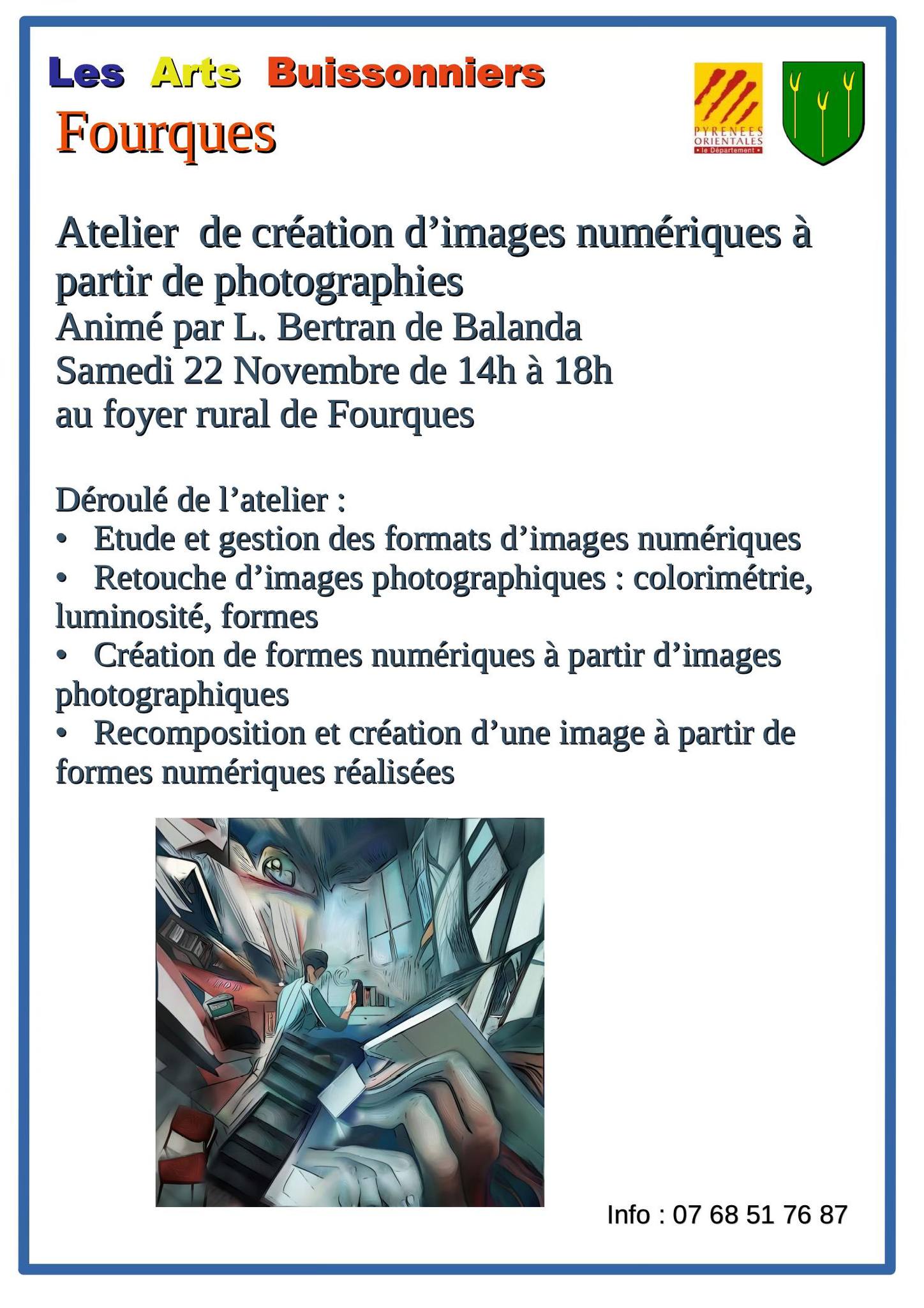 ATELIER DE CRÉATION D’IMAGES NUMÉRIQUES