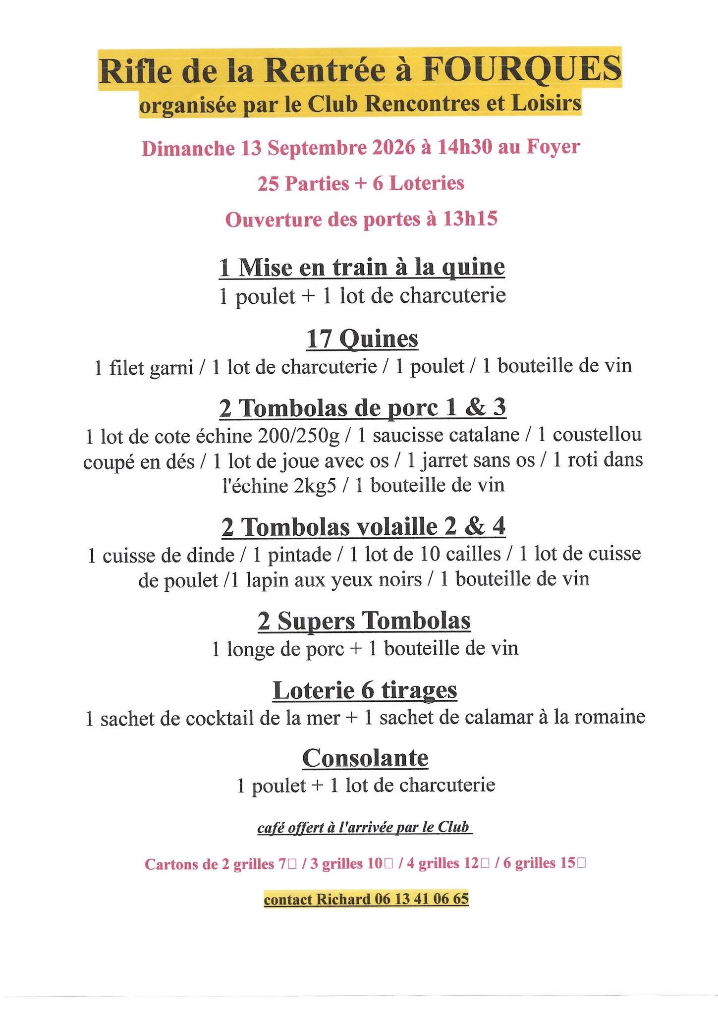 RIFLE DE LA RENTRÉE
