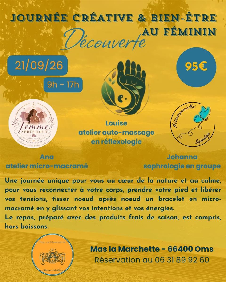 Journée créative au féminin au mas la marchette