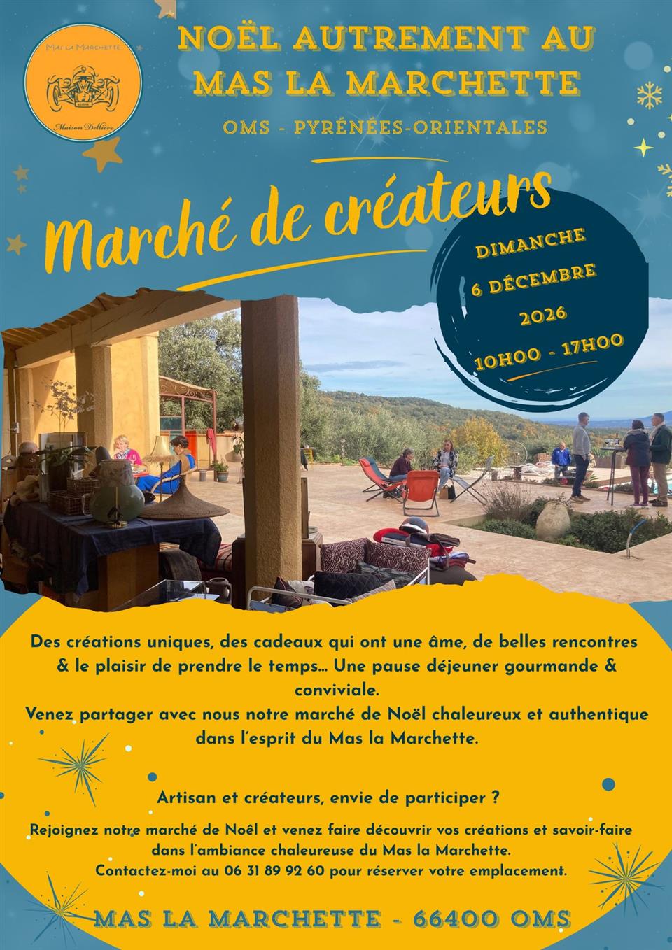 Marché des créateurs au mas la marchette