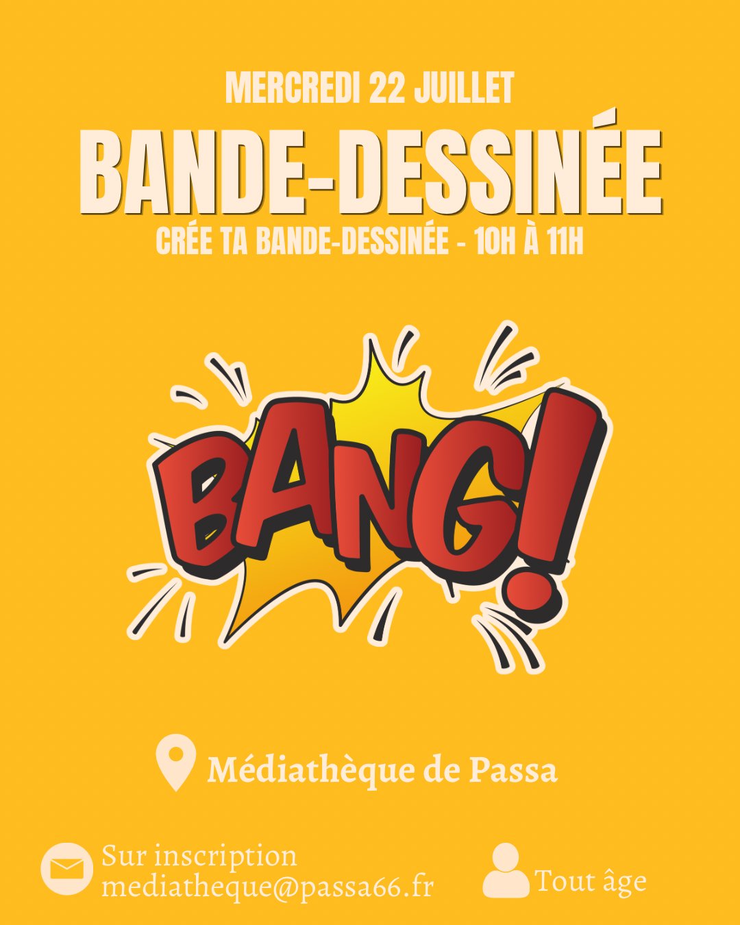 MÉDIATHÈQUE PASSA – CRÉE TA BANDE DESSINÉE