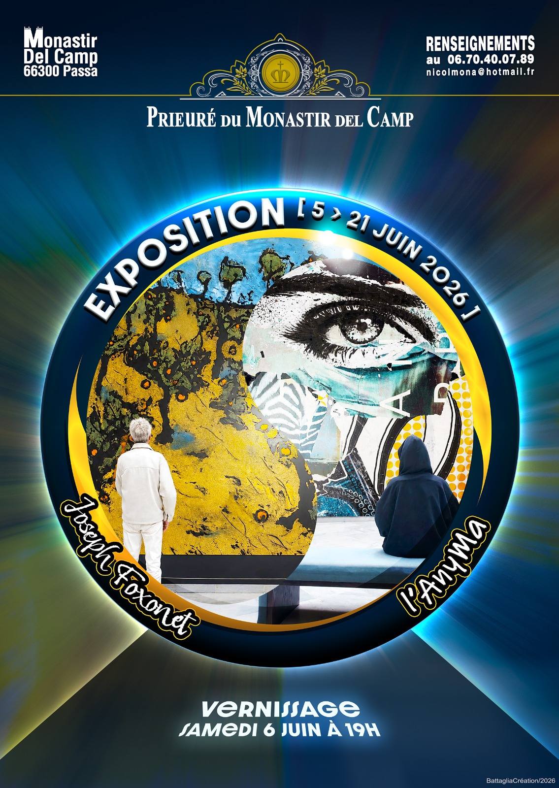 MONASTIR DEL CAMP – EXPOSITION JOSEPH FOXONET ET L’ANYMA