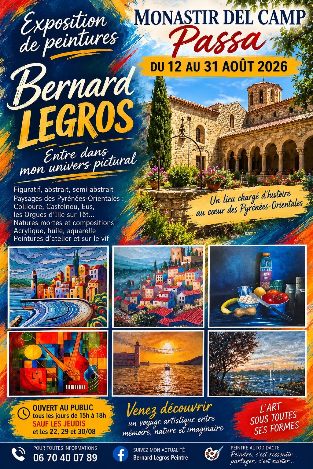 MONASTIR DEL CAMP – EXPOSITION BERNDARD LEGROS