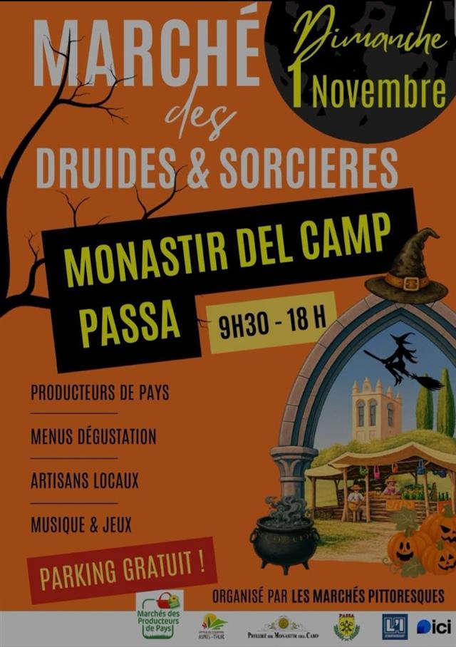 Marché pittoresque des druides et sorcières à Passa