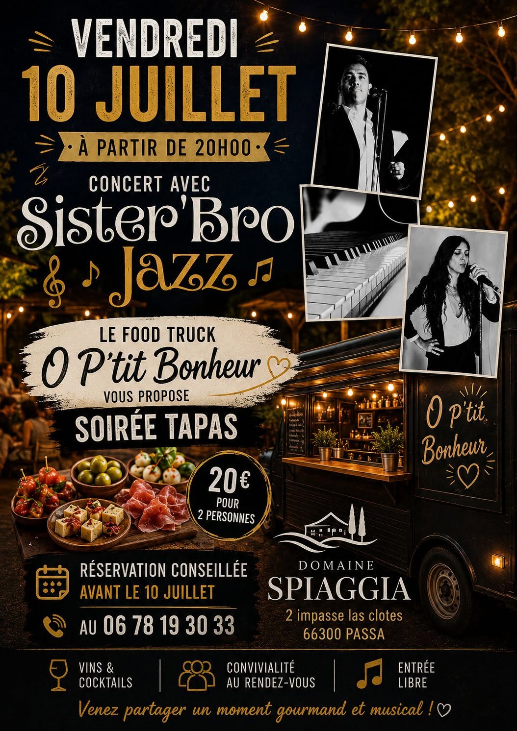 SOIRÉE FOOD TRUCK AU DOMAINE SPIAGGIA