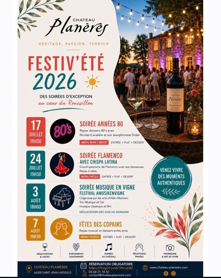 FESTIV’ÉTÉ AVEC LE CHÂTEAU PLANÈRES