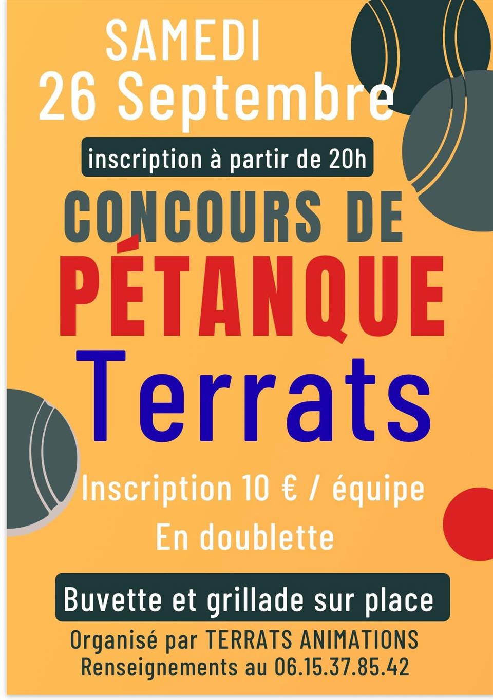 Concours de pétanque