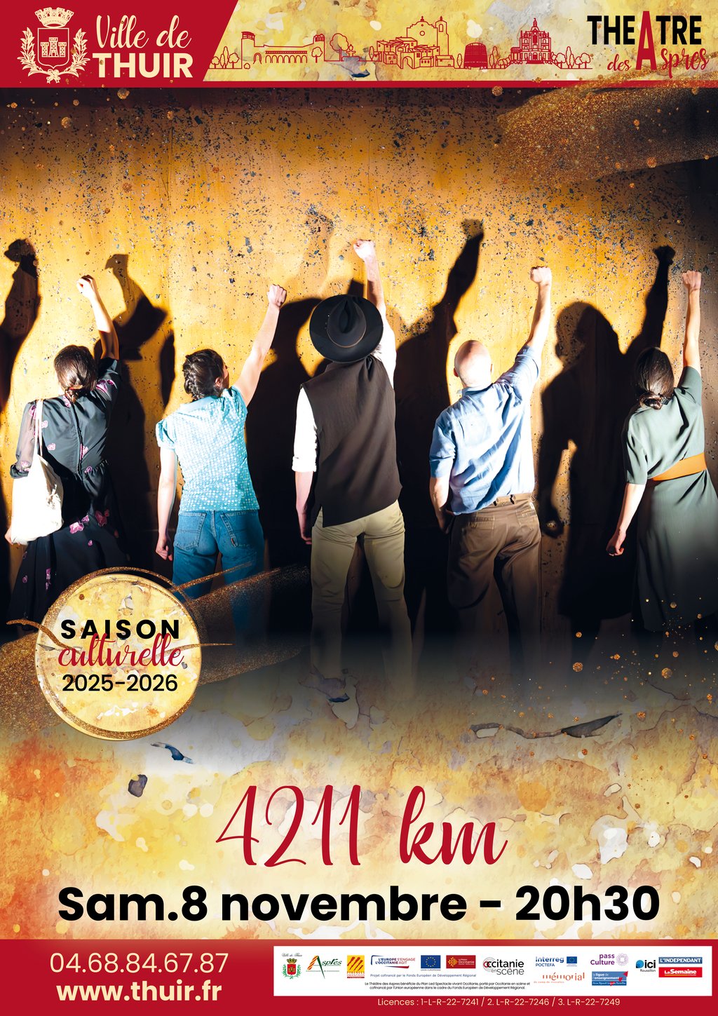 THÉÂTRE DES ASPRES -SAISON CULTURELLE 25/26 : 4211 KM