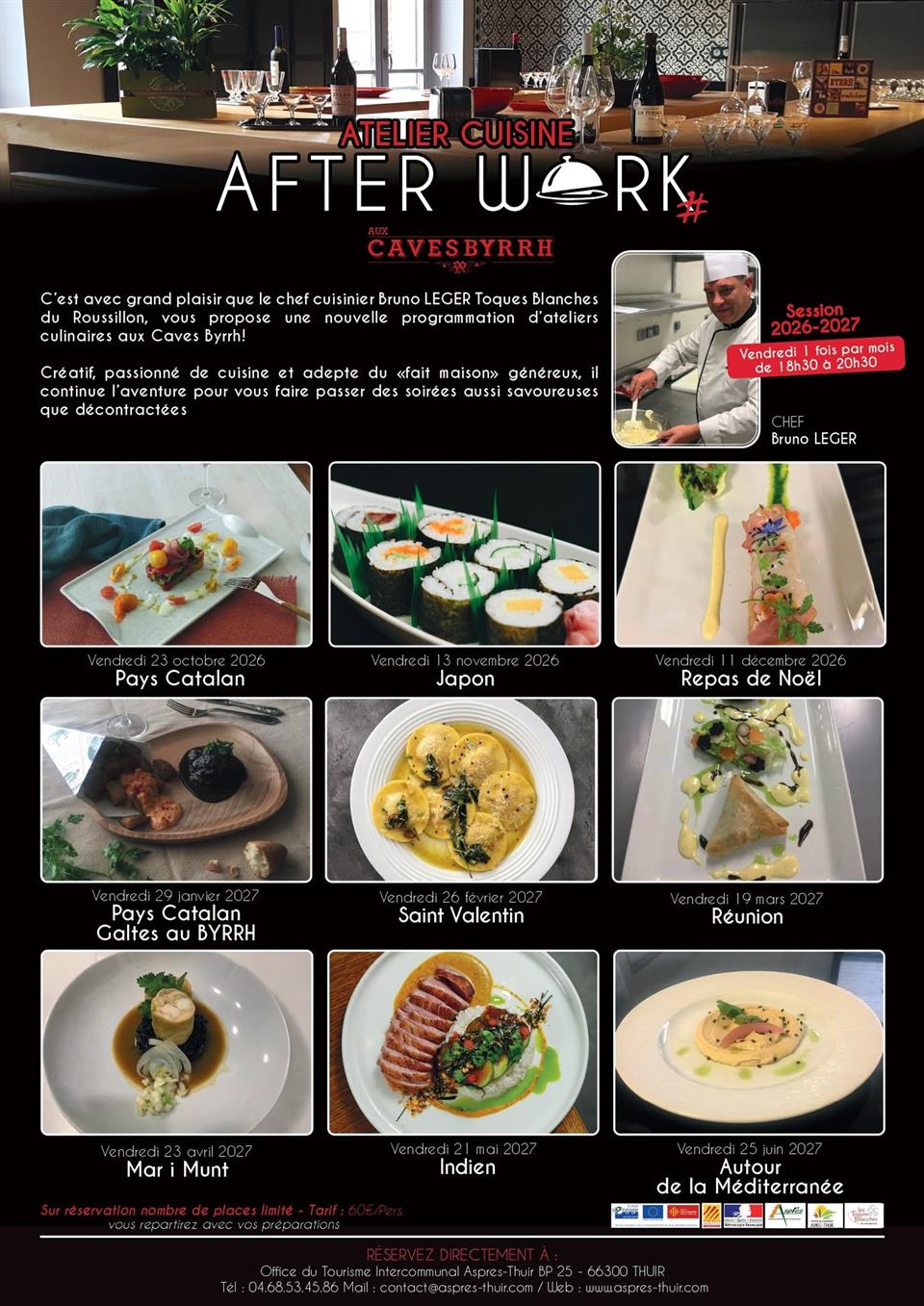 Afterwork de cuisine aux caves byrrh 2026-2027