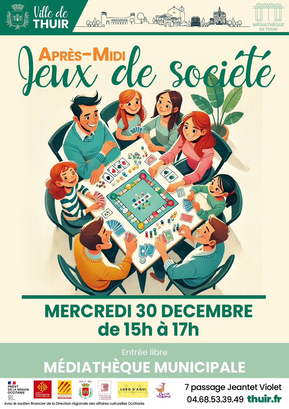 APRÈS-MIDI JEUX DE  SOCIÉTÉ