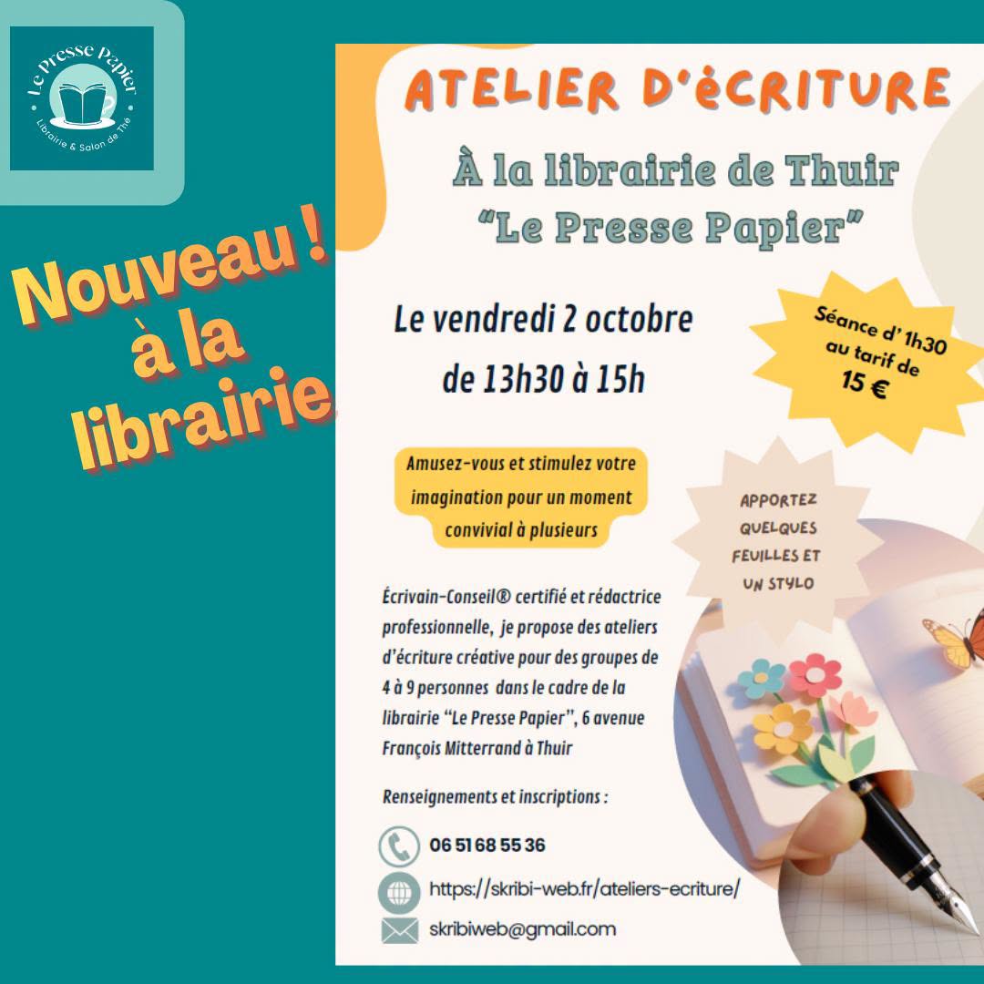 ATELIER D&rsquo;ÉCRITURE