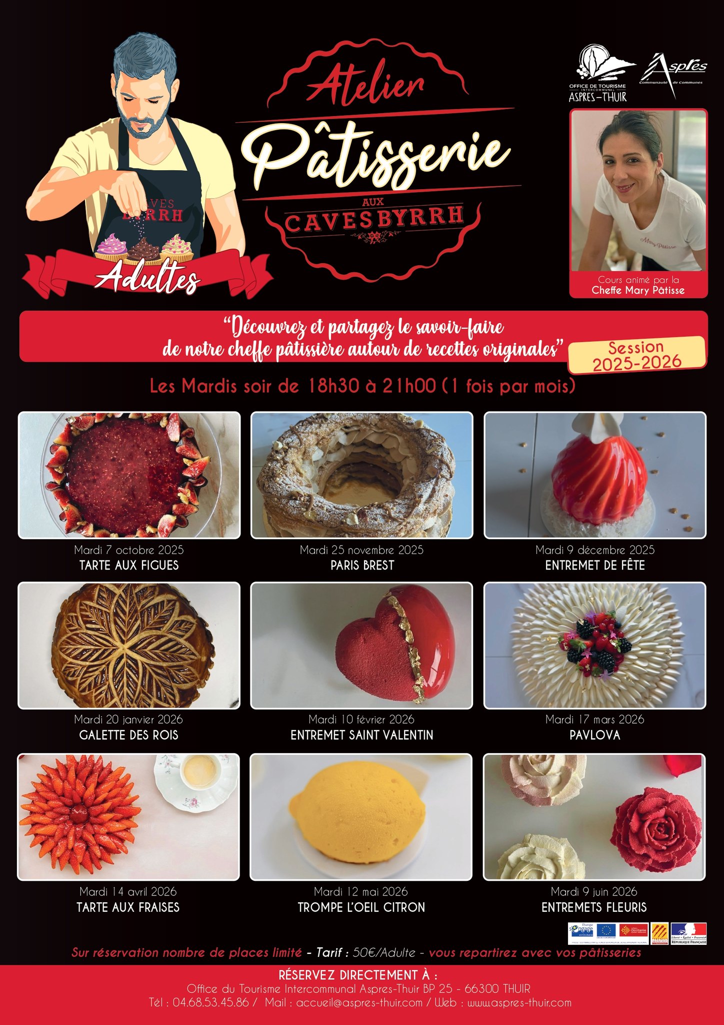 ATELIER PÂTISSERIE ADULTE 2025-2026