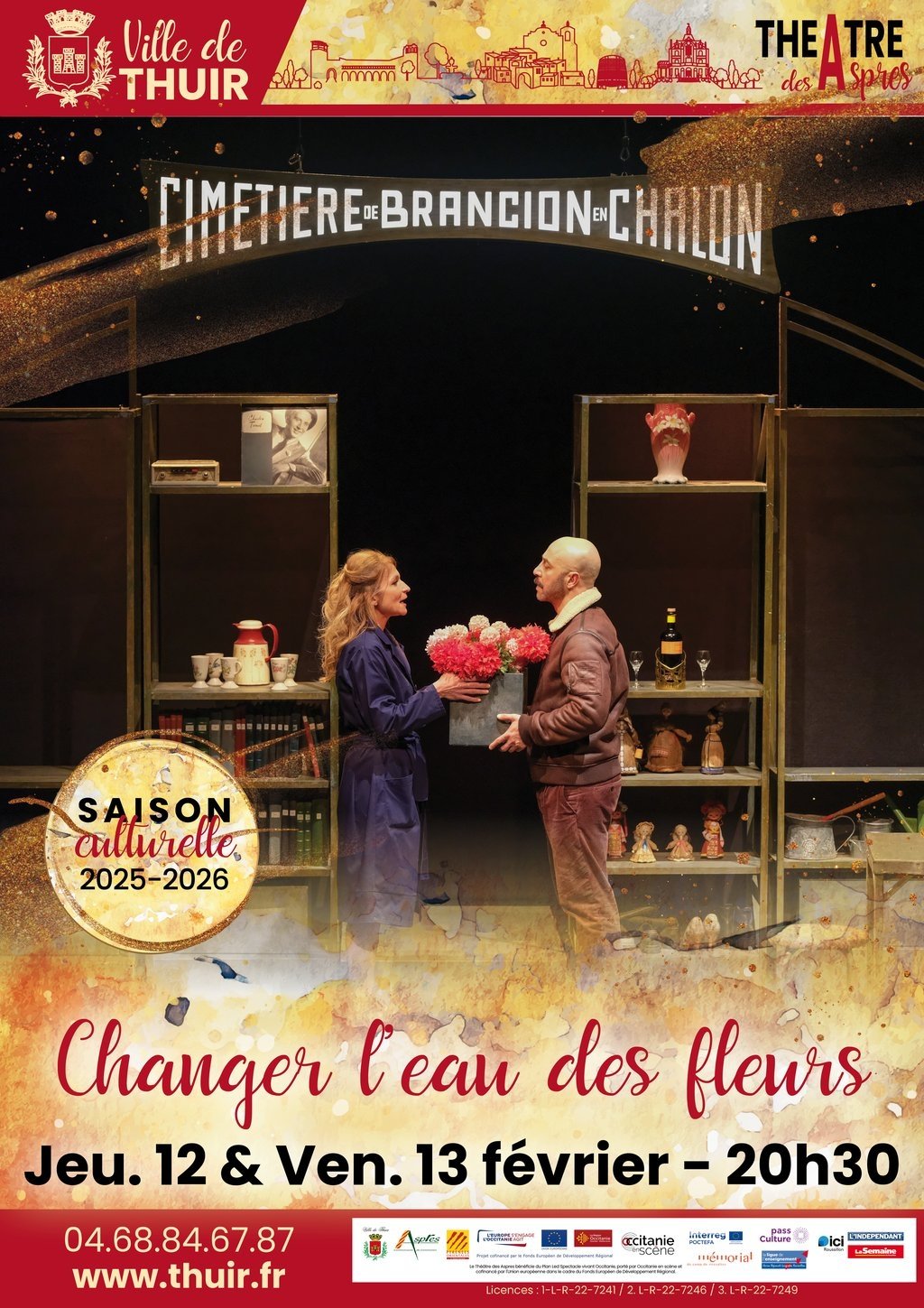THÉÂTRE DES ASPRES -SAISON CULTURELLE 25/26 : CHANGER L’EAU DES FLEURS