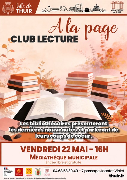 CLUB DE LECTURE À LA PAGE