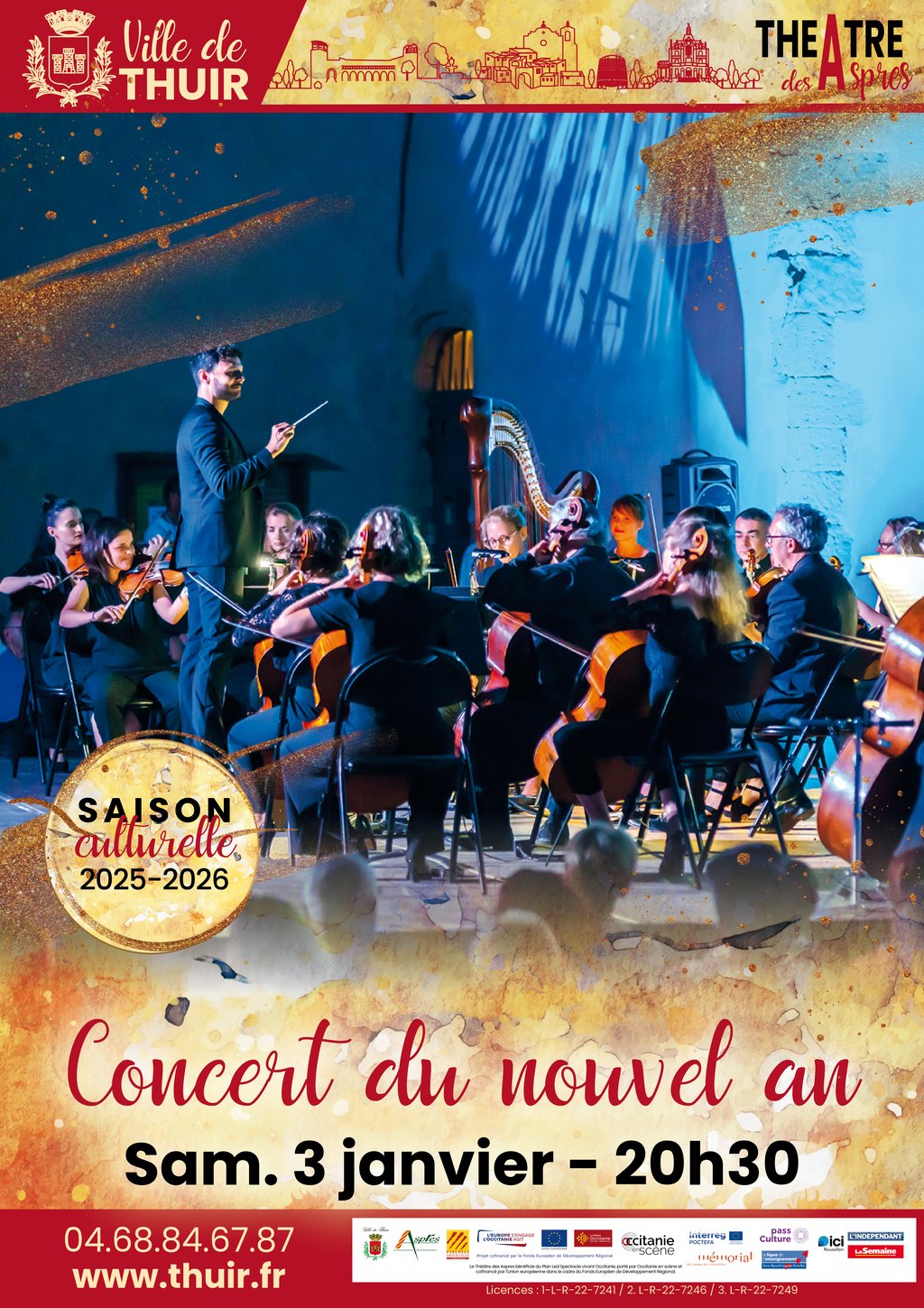 THÉÂTRE DES ASPRES -SAISON CULTURELLE 25/26 : CONCERT DU NOUVEL AN