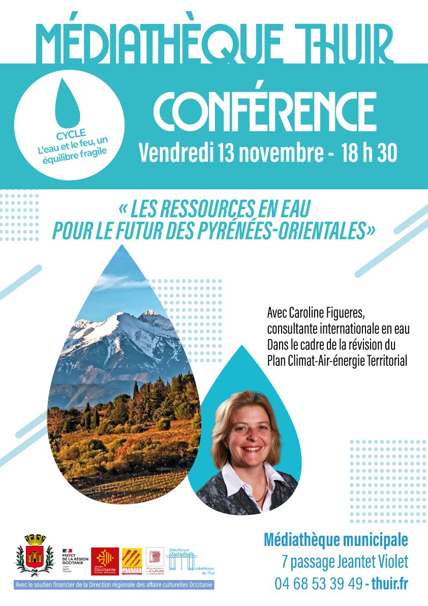 Conférence: Les ressources en eau pour le futur des pyrénées-orientales