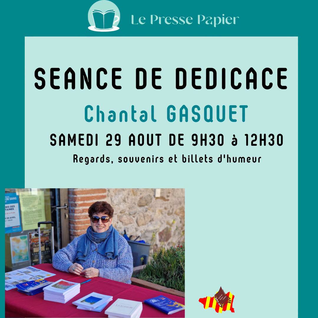 DÉDICACE CHANTAL GASQUET