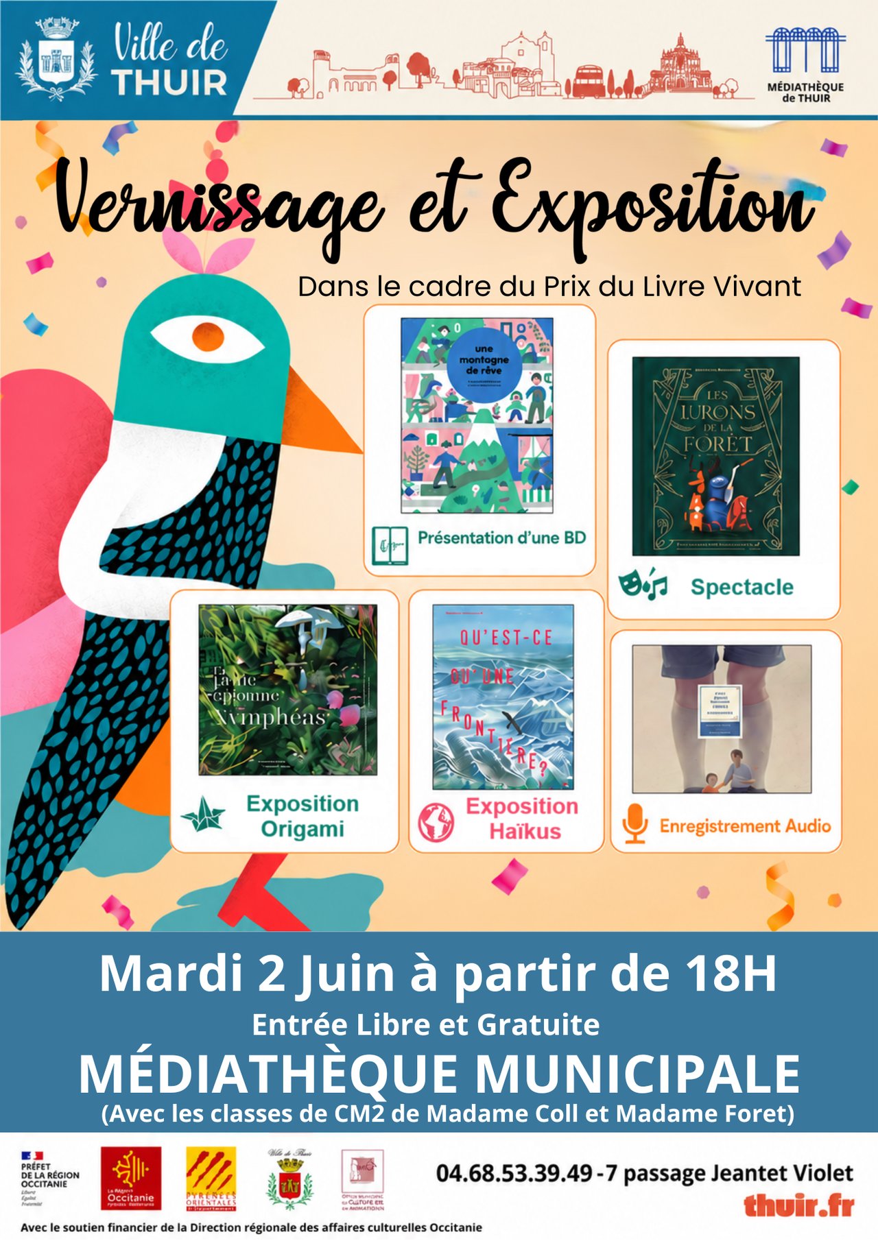 EXPO DANS LE CADRE DU PRIX DU LIVRE VIVANT