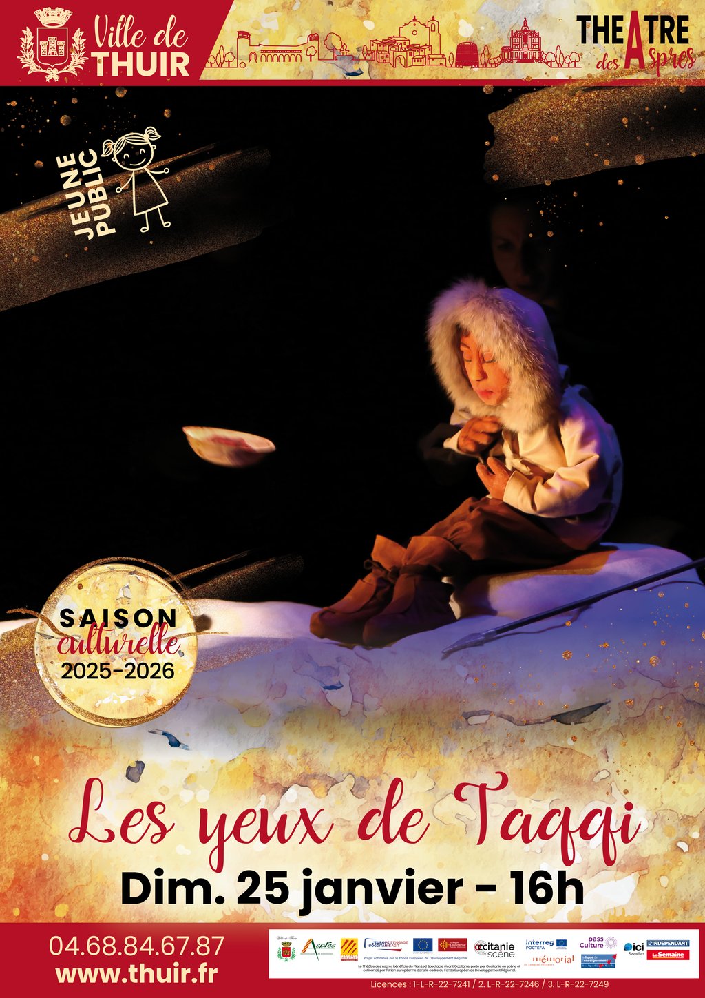 THÉÂTRE DES ASPRES -SAISON CULTURELLE 25/26 : LES YEUX DE TAQQI