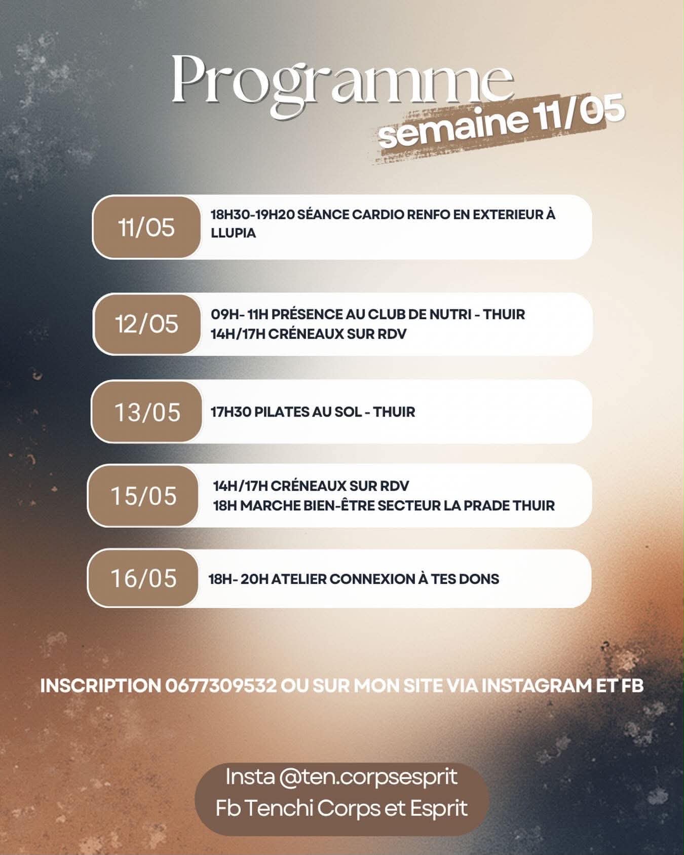 PROGRAMME TENCHI CORPS ET ESPRIT