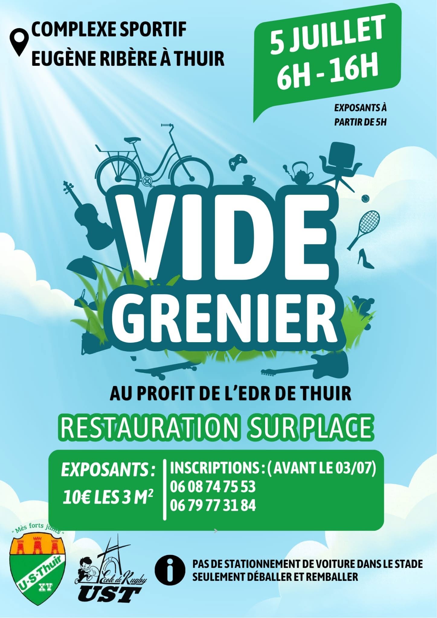 VIDE GRENIER DE L’ECOLE DE RUGBY UST