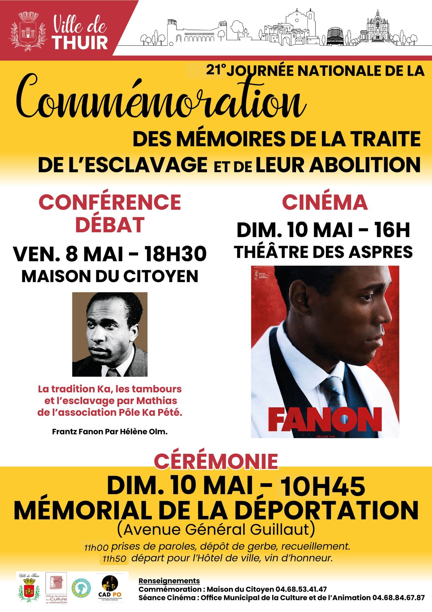 COMMÉMORATION DES MÉMOIRES DE LA TRAITE DE L&rsquo;ESCLAVAGE ET DE LEUR ABOLITION