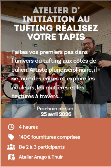 Atelier d’initiation au tufting réalisez votre tapis