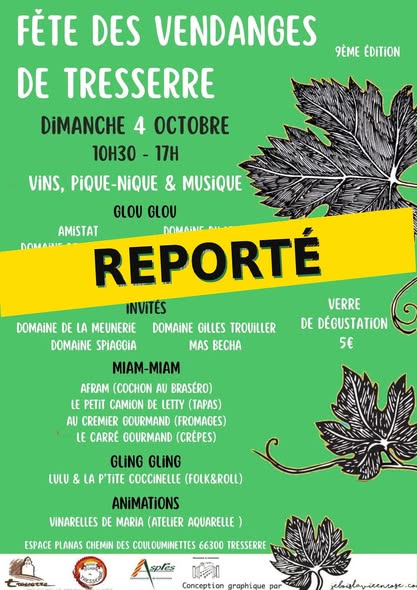 Reportée - fête des vendanges de Tresserre