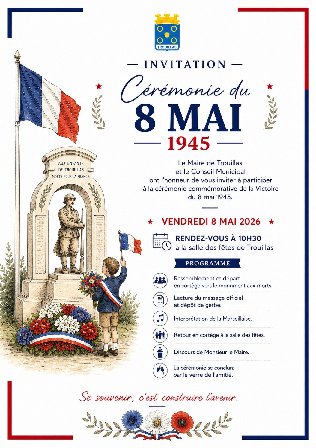 COMMÉMORATION DU 81E ANNIVERSAIRE DE LA VICTOIRE DU 8 MAI 1945