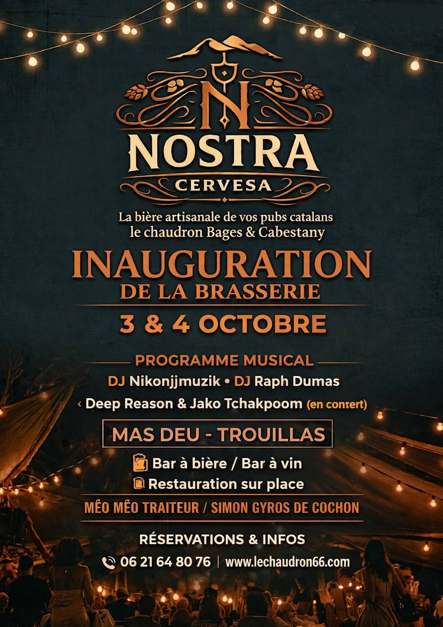 INAUGURATION BRASSERIE NOSTRA – MAS DEU TROUILLAS