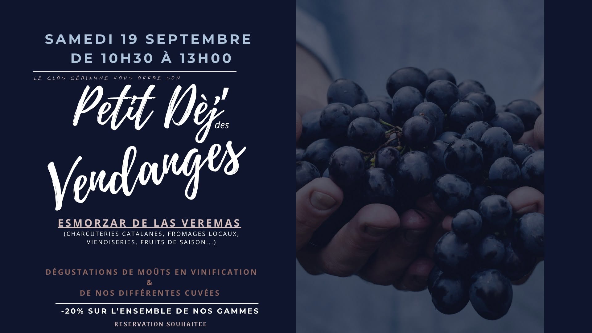 PETIT DÉJ’ DES VENDANGES