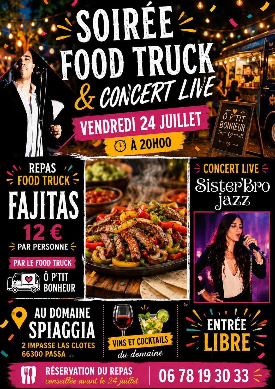 Soirée food truck au domaine spiaggia