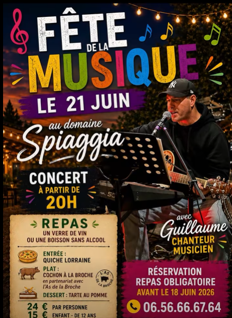 FÊTE DE LA MUSIQUE AU DOMAINE SPIAGGIA