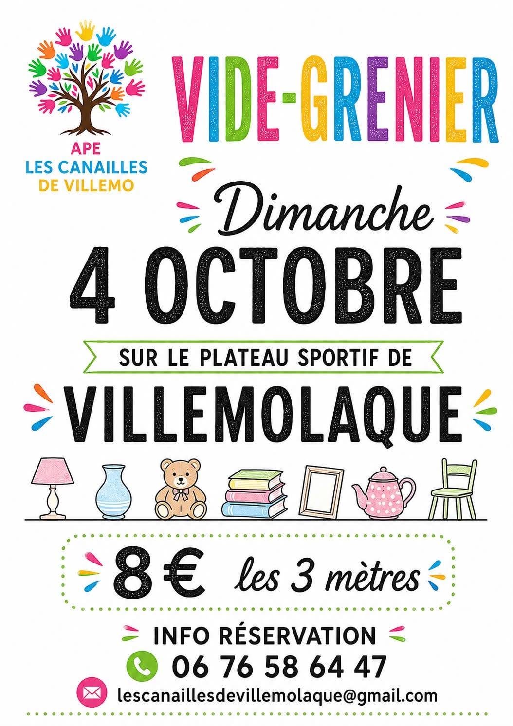 VIDE GRENIER À VILLEMOLAQUE