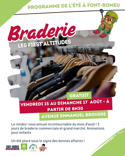 BRADERIE LES FIEST’ALTITUDES