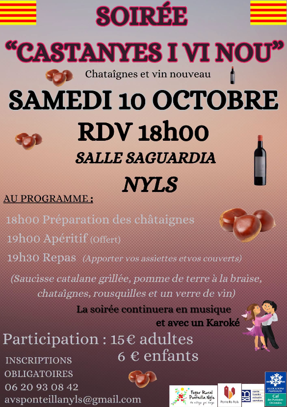 Soirée castanyes i v i nou