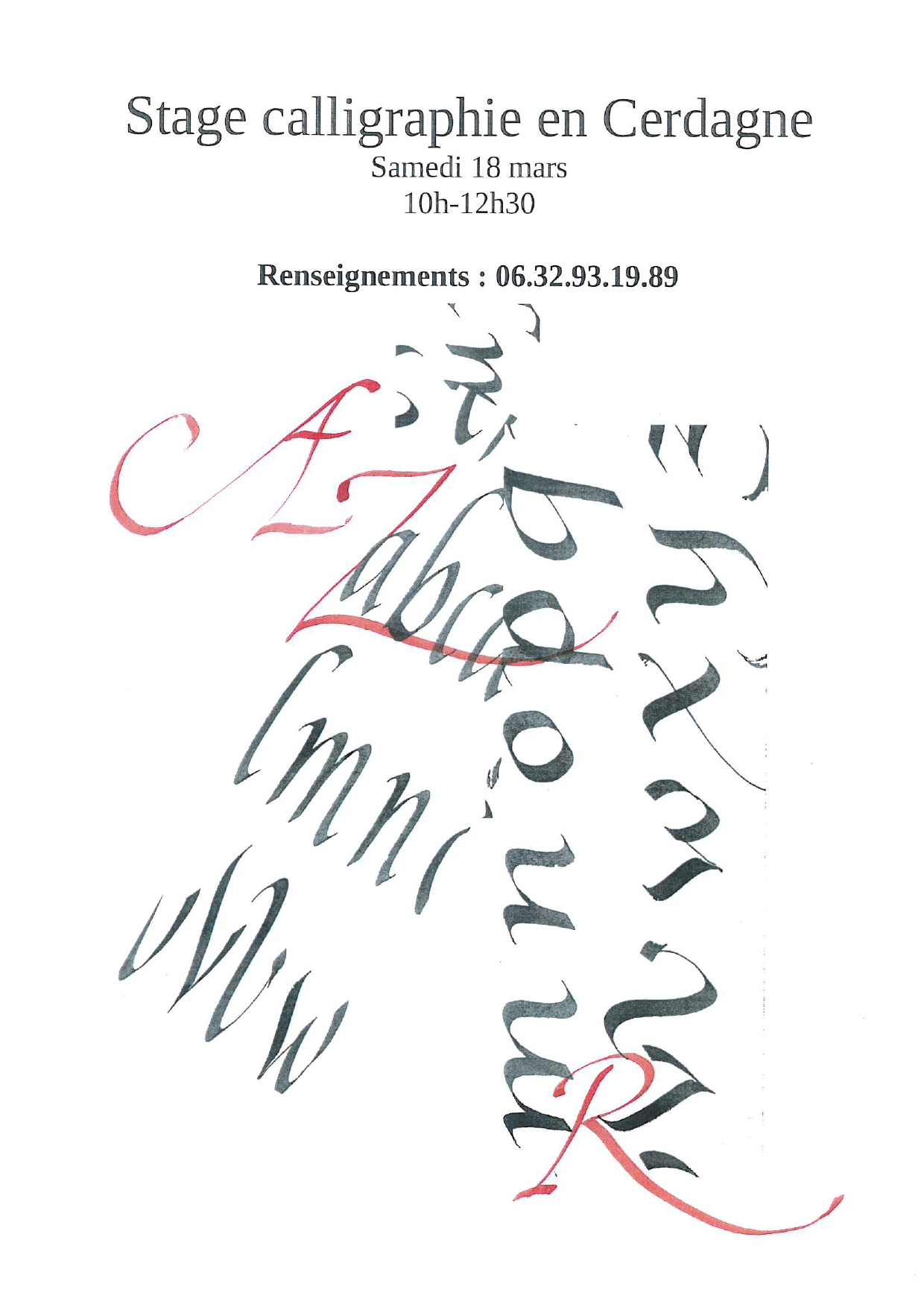 Calligraphie-ASSOC ART ET PARTAGE