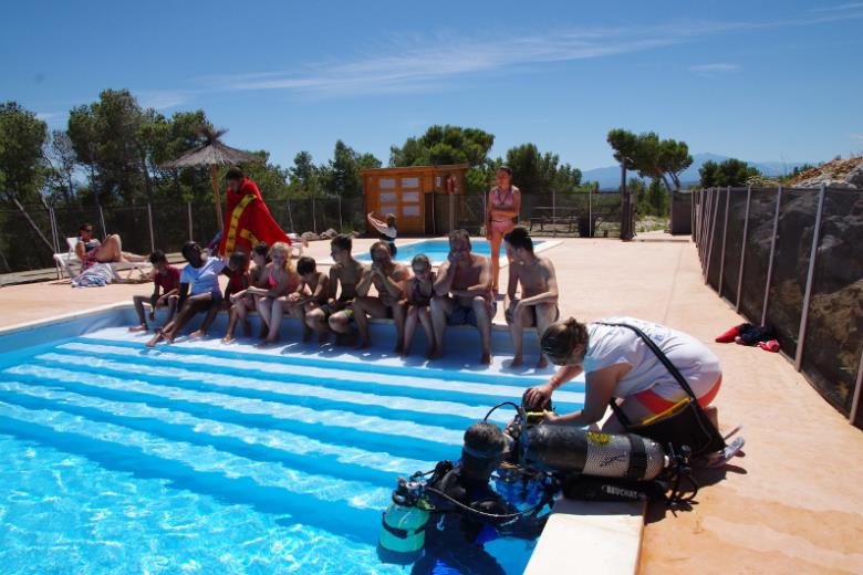 Camping Le Bois des Pins plongee