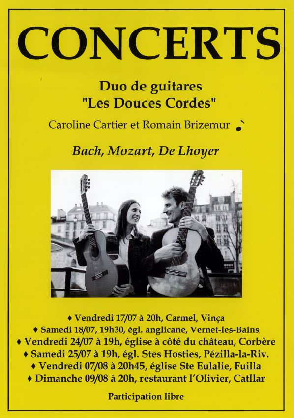 Concert les douces cordes