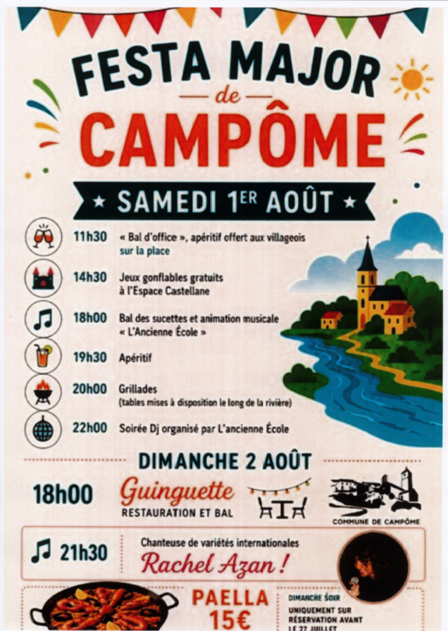Fête du villlage à Campôme
