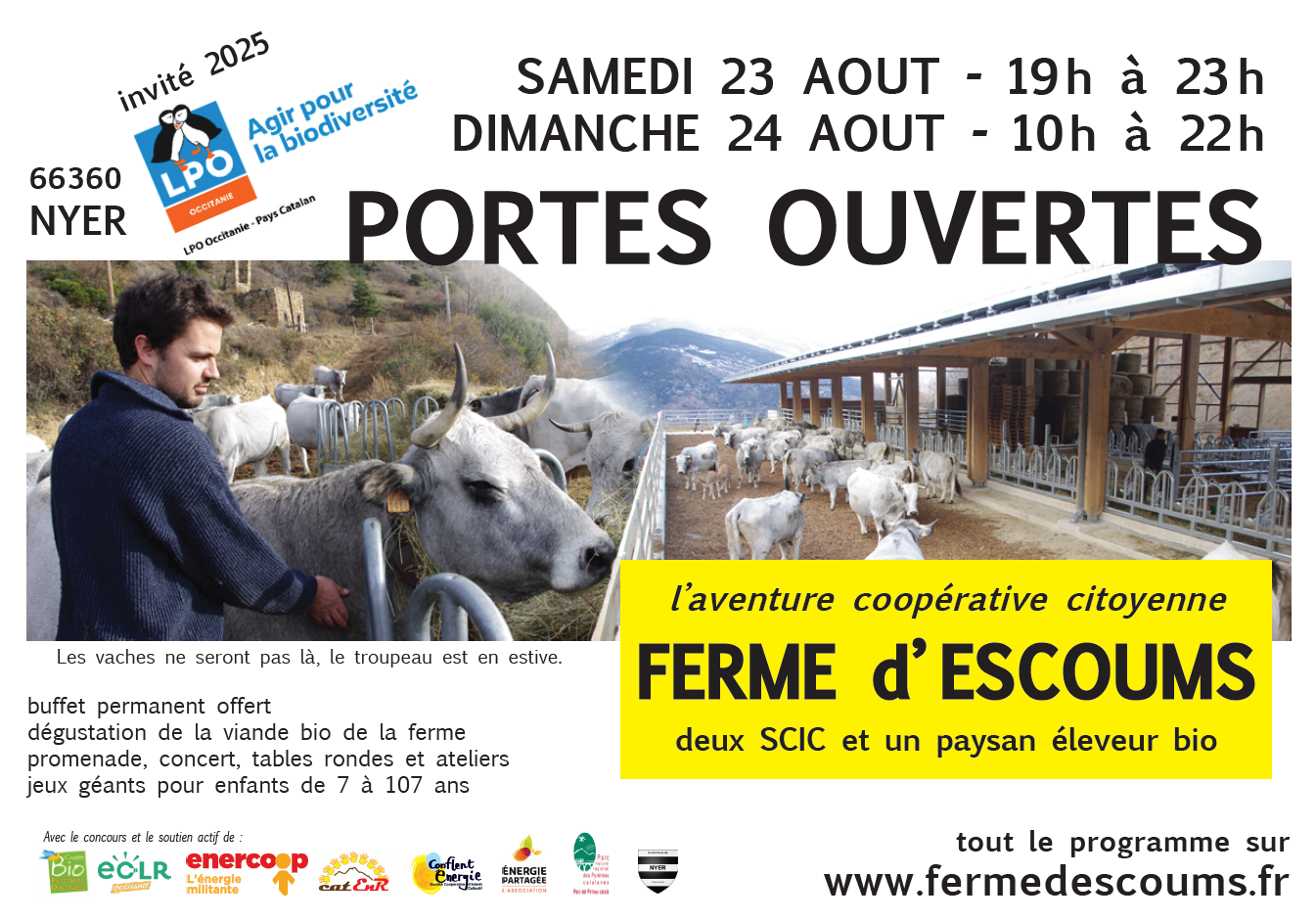 PORTES OUVERTES: FERME D’ESCOUMS