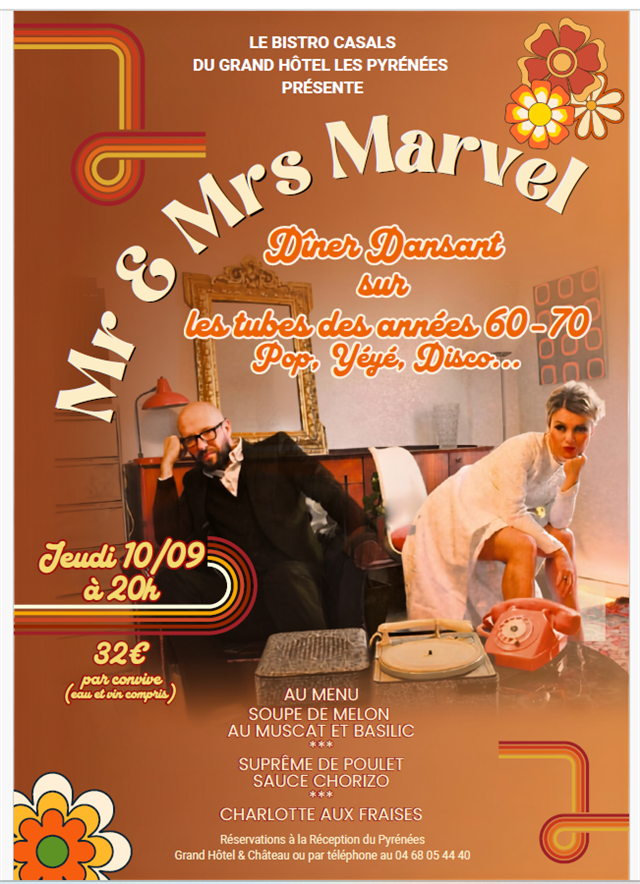 Diner spectacle : Mr et mrs marvel