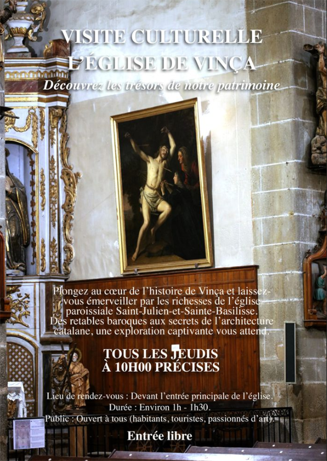 Visite culturelle de l’église de Vinça