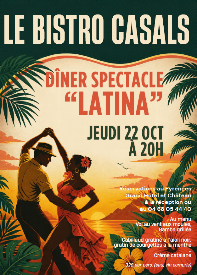 Dîner spectacle "latina"