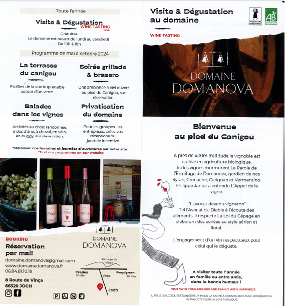 Les rendez-vous vignerons: Domaine domanova