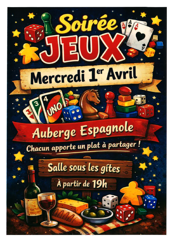 SOIRÉE JEUX À NYER