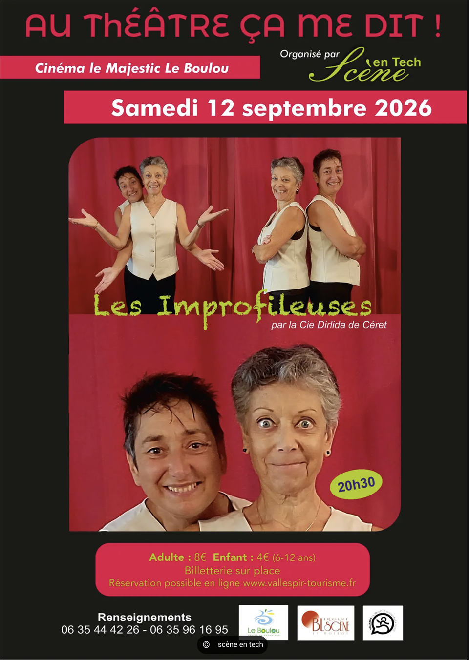Au theâtre ça me dit les improfileuses - scene en tech